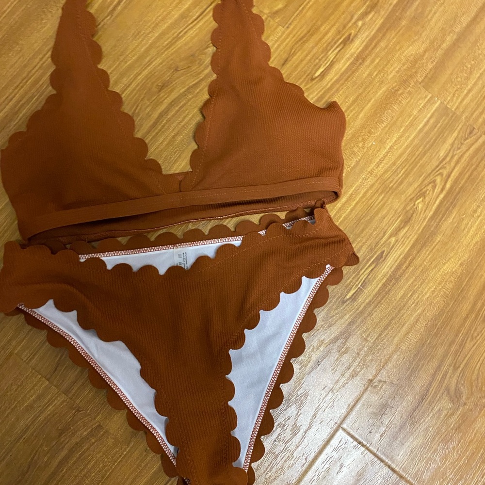 Shein brown bikini- new